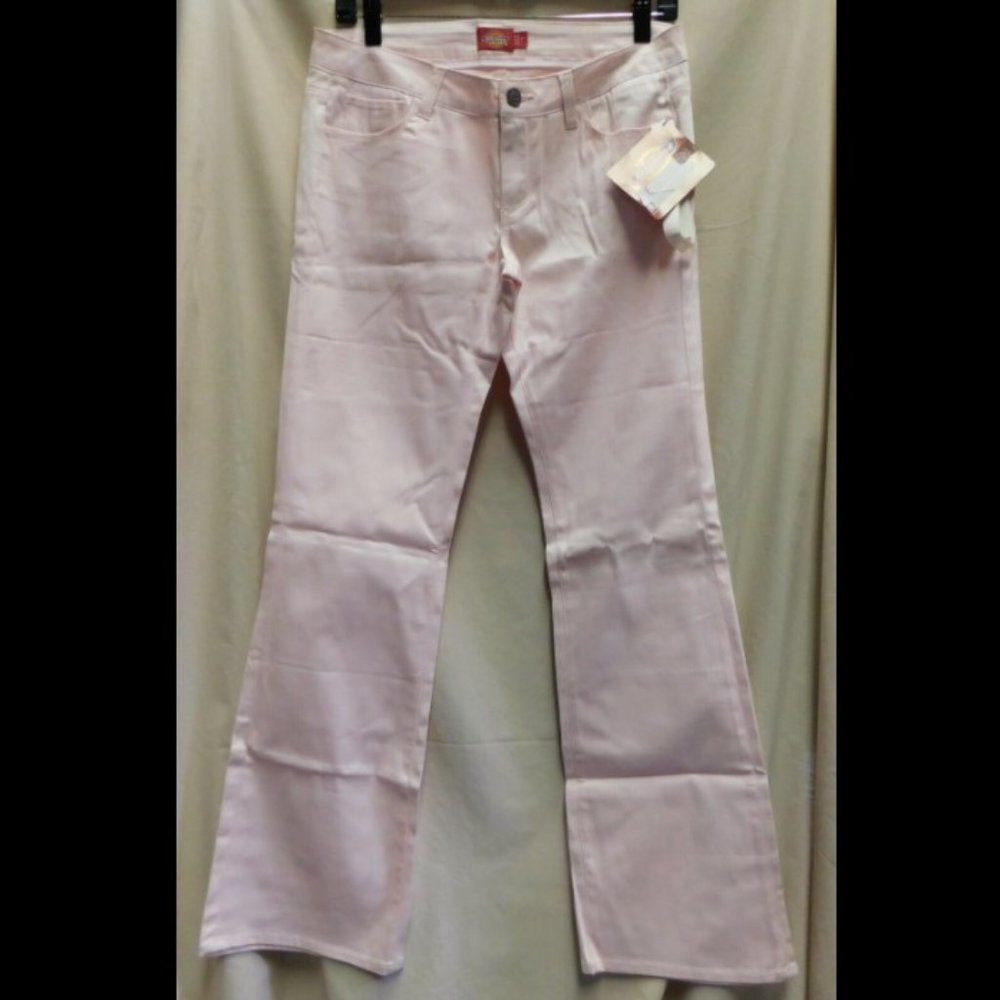 Dickies Girl 31" x 33" Pink Sz 7 Low Rise Flare